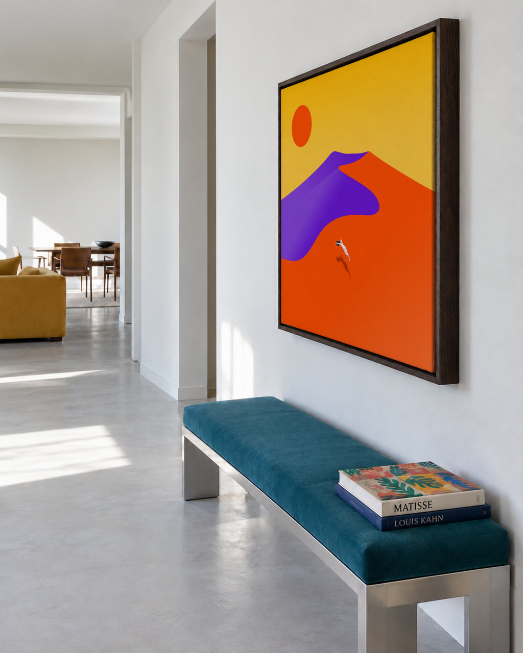 Floating - Framed canvas in an interior