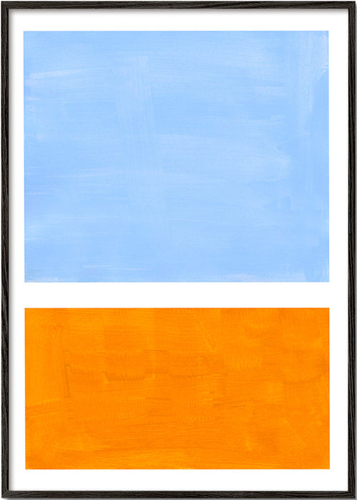 Abstract kunst met kleurvlakken – Black Frame
