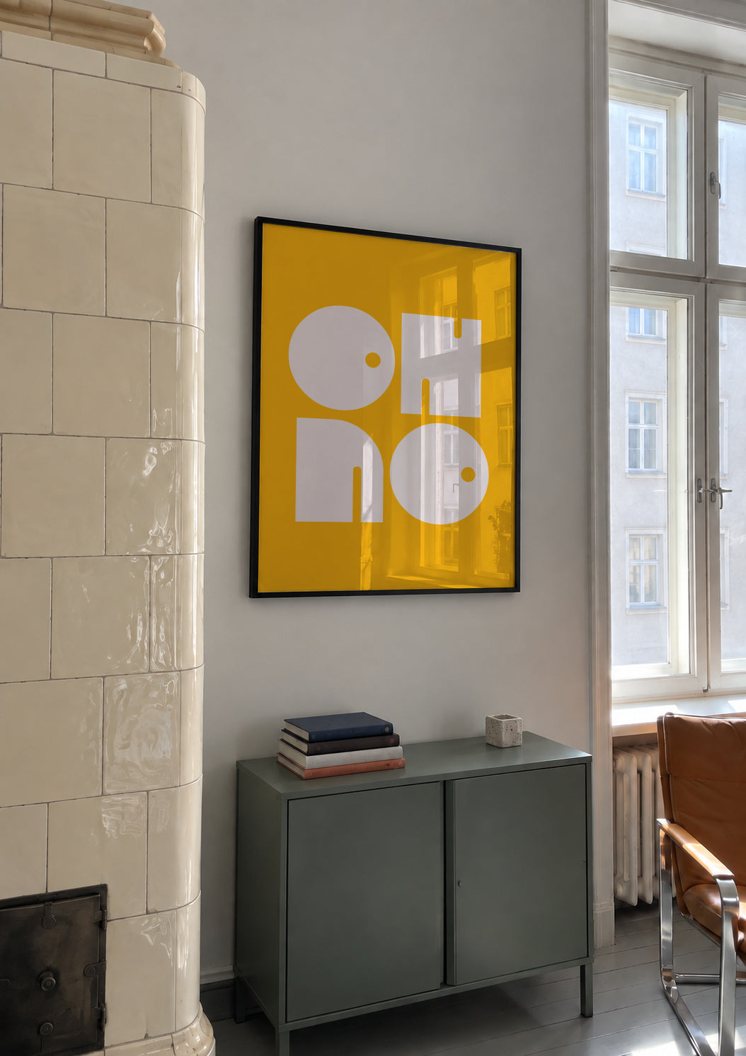 Bold Expression - Framed poster in an interior