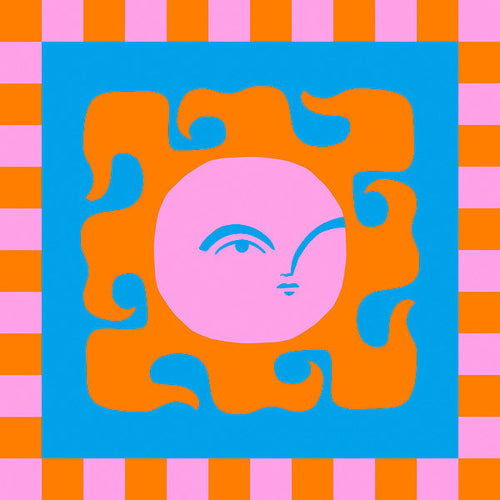 Speelse zonillustratie