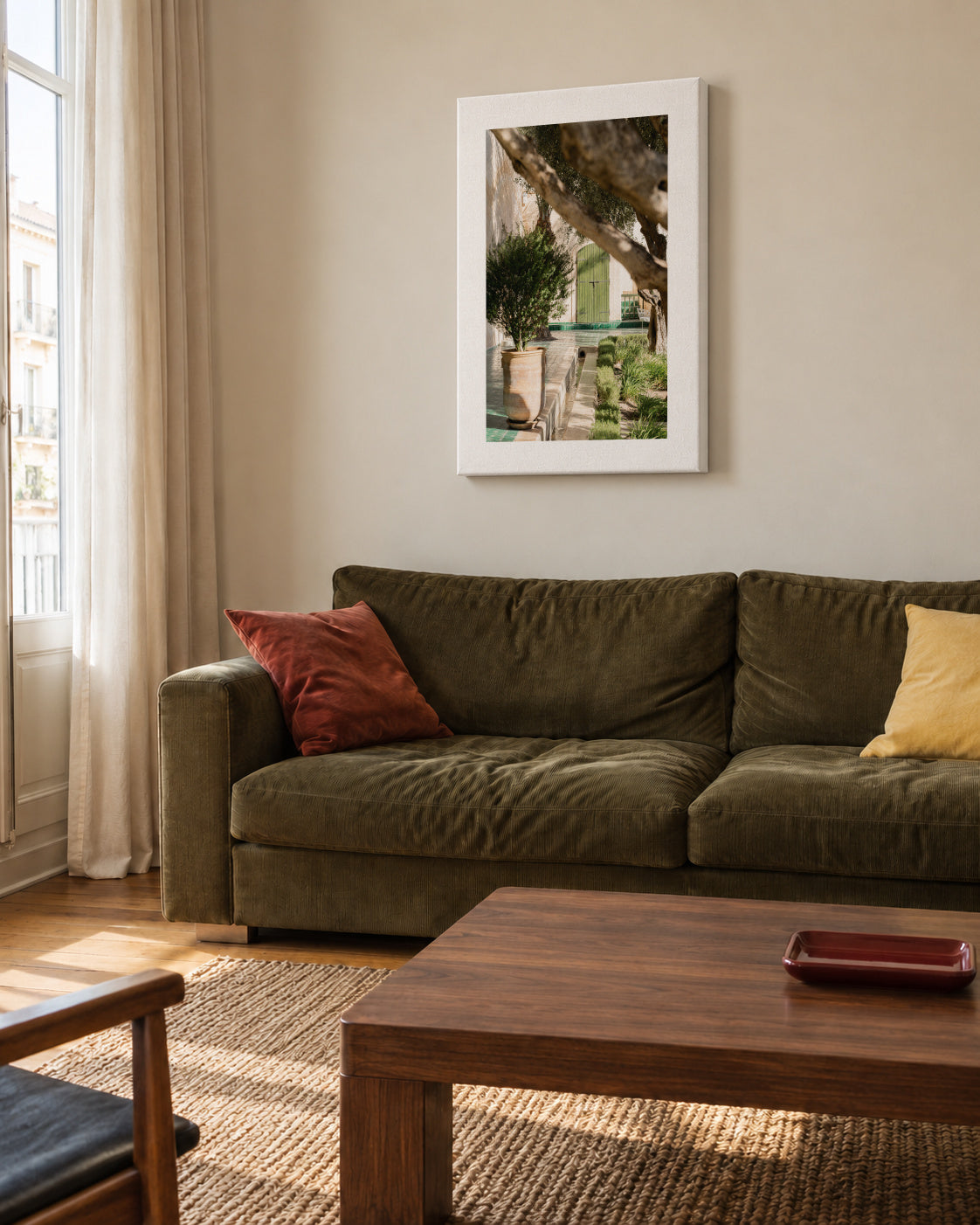 Le Jardin Secret - Unframed canvas in an interior