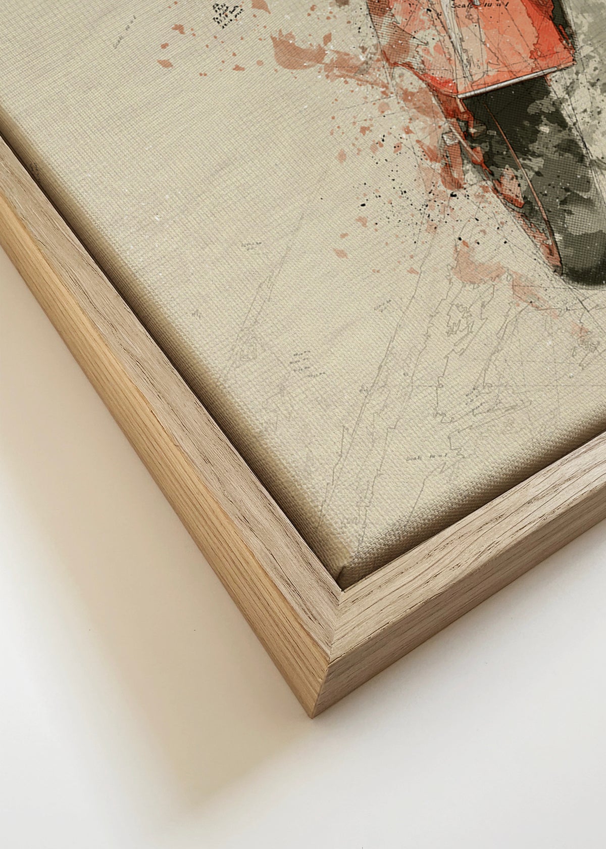 vespa - Framed canvas detail