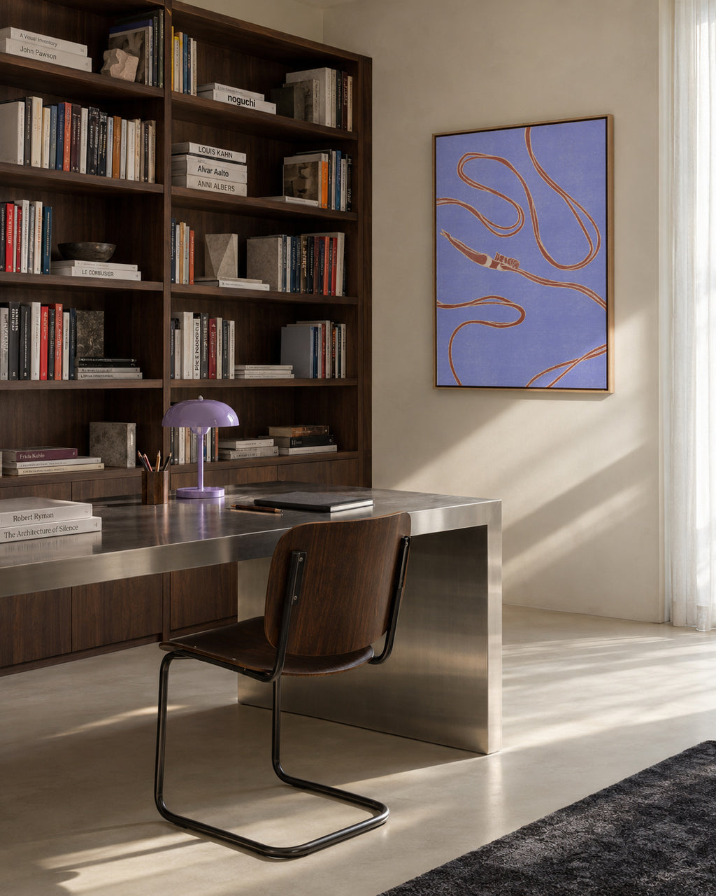 deep swimming - Framed canvas in an interior