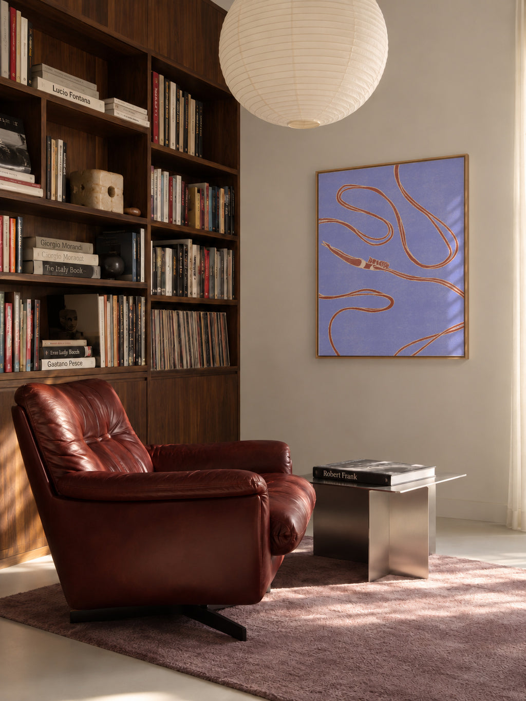 deep swimming - Framed canvas in an interior