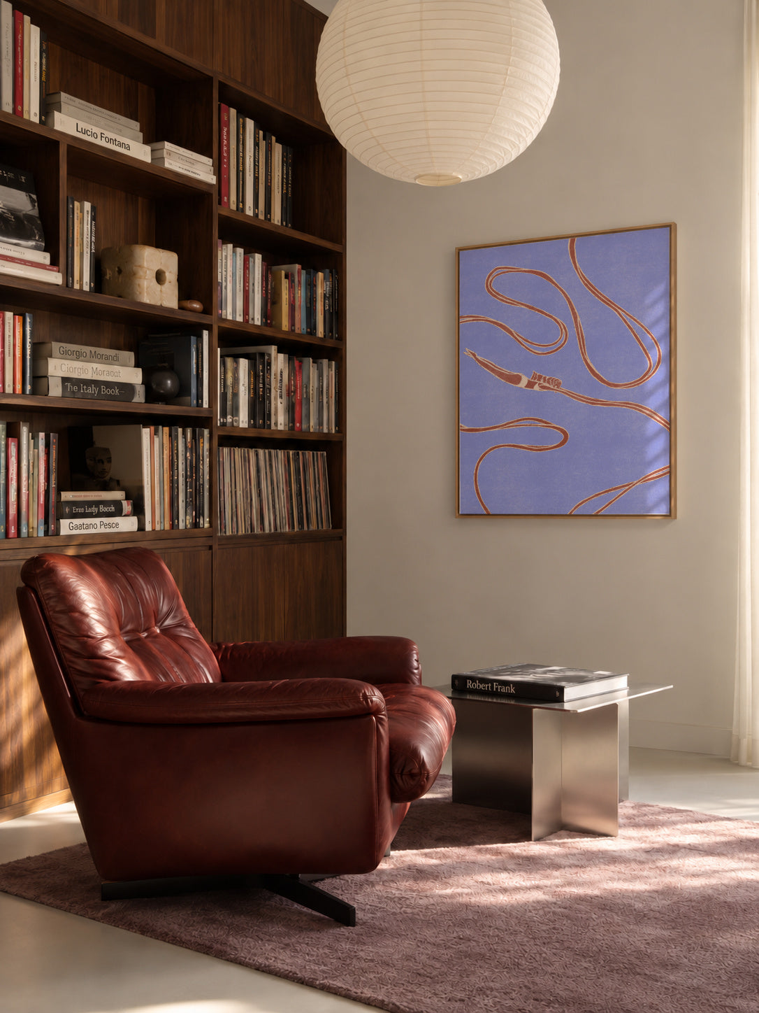 deep swimming - Framed canvas in an interior