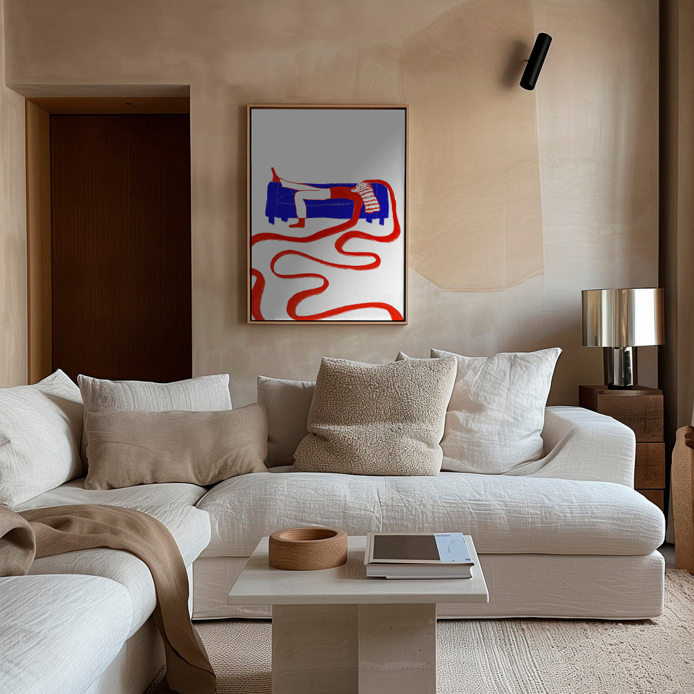 Ilustración de figura recostada en sofá – Canvas1