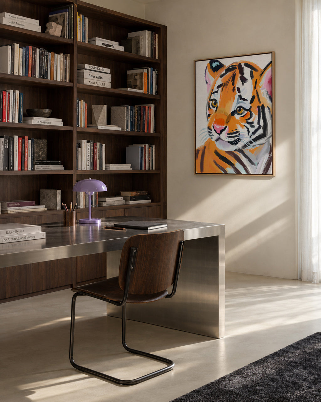 Tiger - Framed canvas in an interior