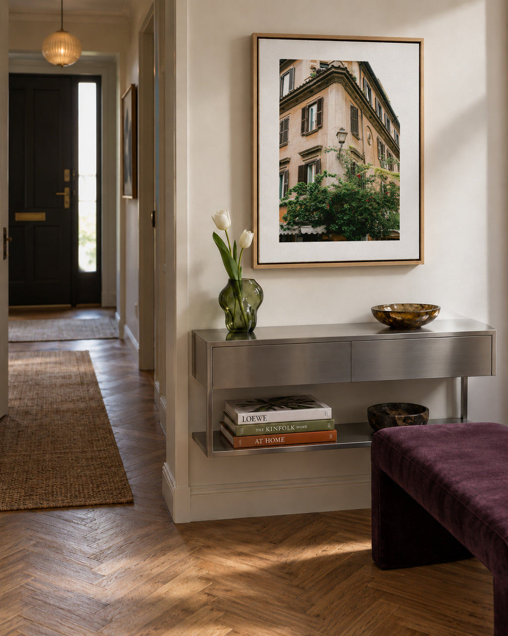 Botanical Trastevere Rome || - Framed canvas in an interior