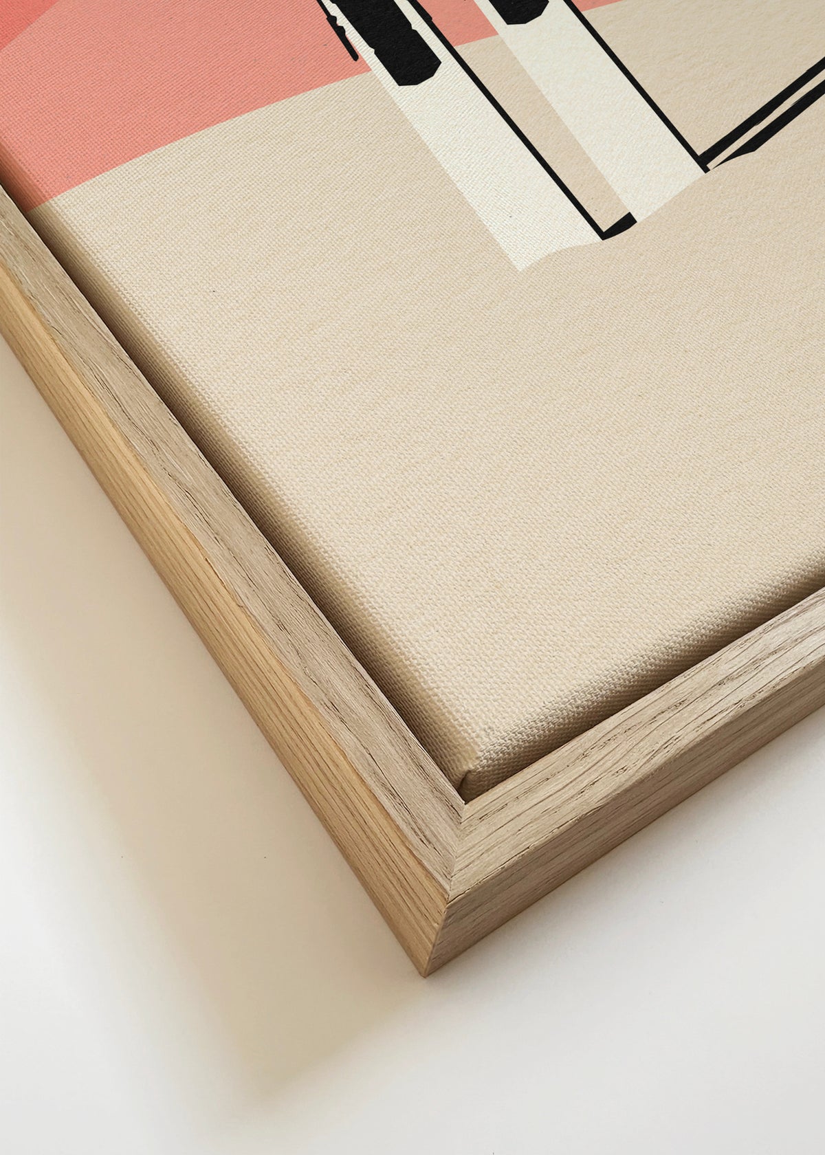Ski Alpin - Framed canvas detail
