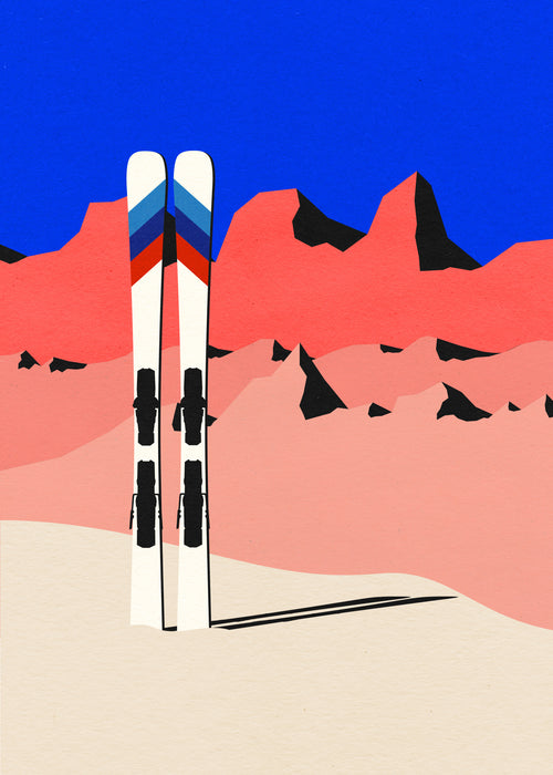 Ski Alpin - Unframed art print