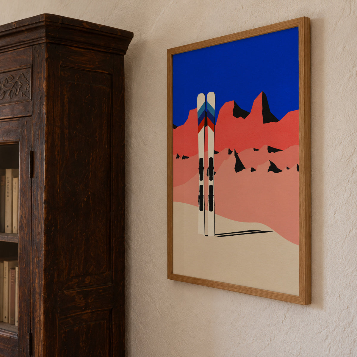 Ski Alpin - Framed poster detail
