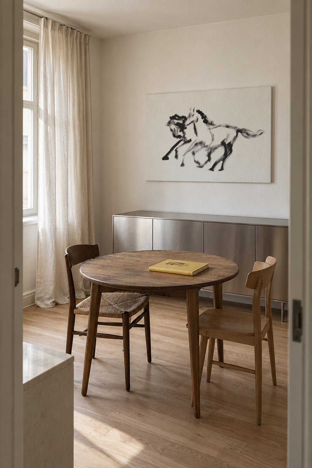 Swift Shadows - Unframed canvas in an interior