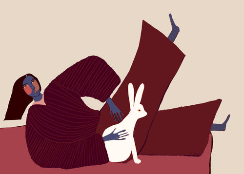 Rabbit lover - Unframed art print