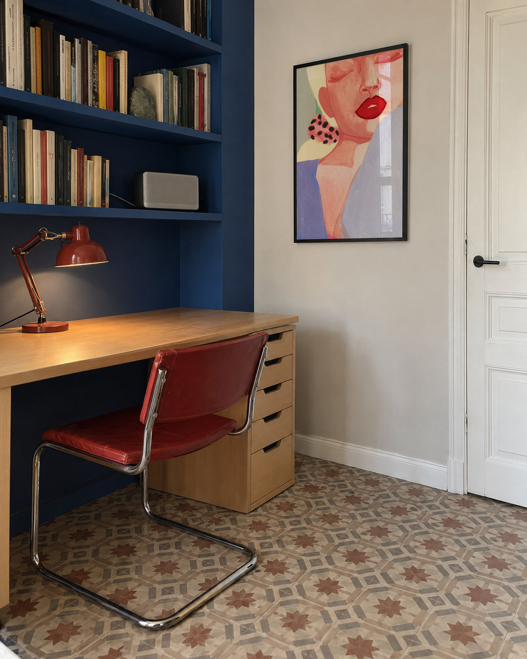 Lune2 - Framed poster in an interior