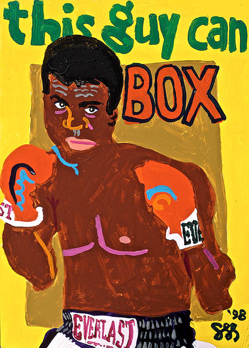 Sportkunst bokser illustratie
