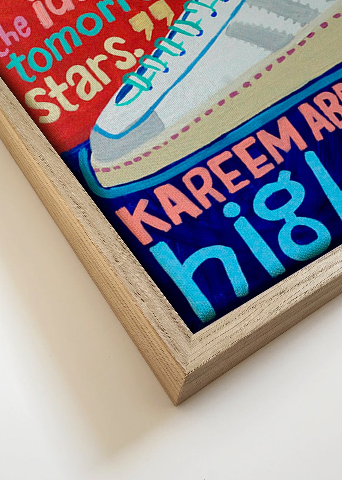 Keuken kunst High Tops sneaker poster – Canvas detail