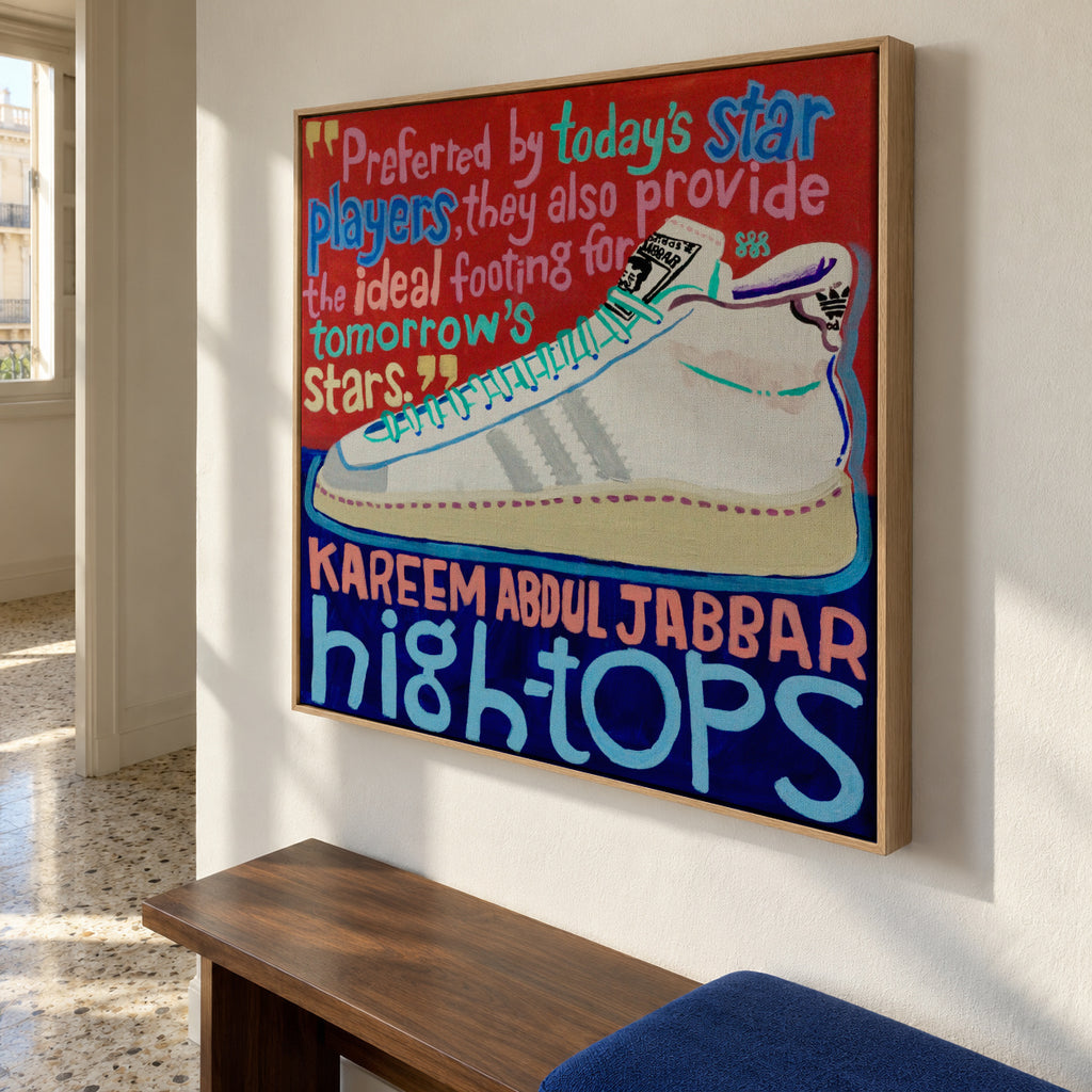 High Tops - Framed canvas in an interior