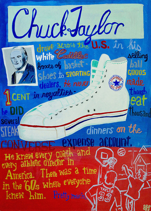 Sportkunst Chuck Taylor sneaker poster