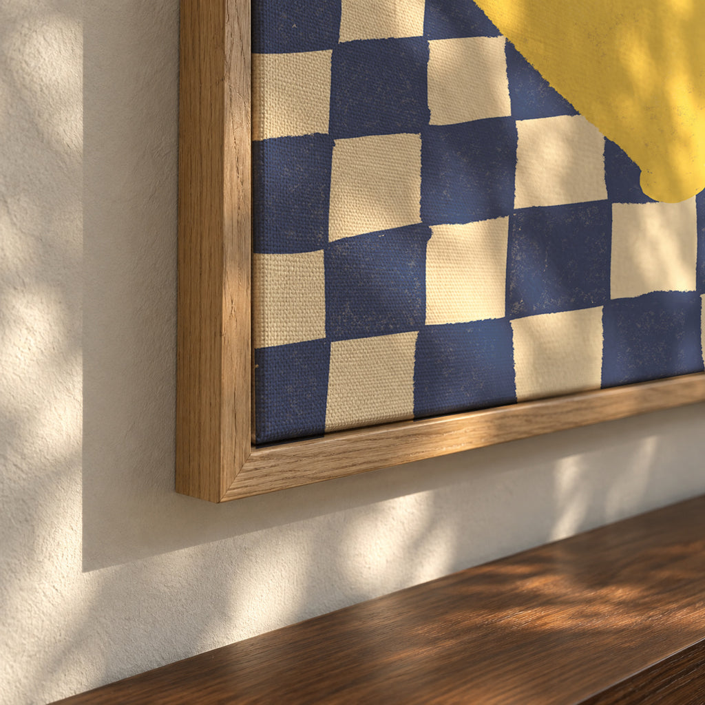 Lemon - Framed canvas detail