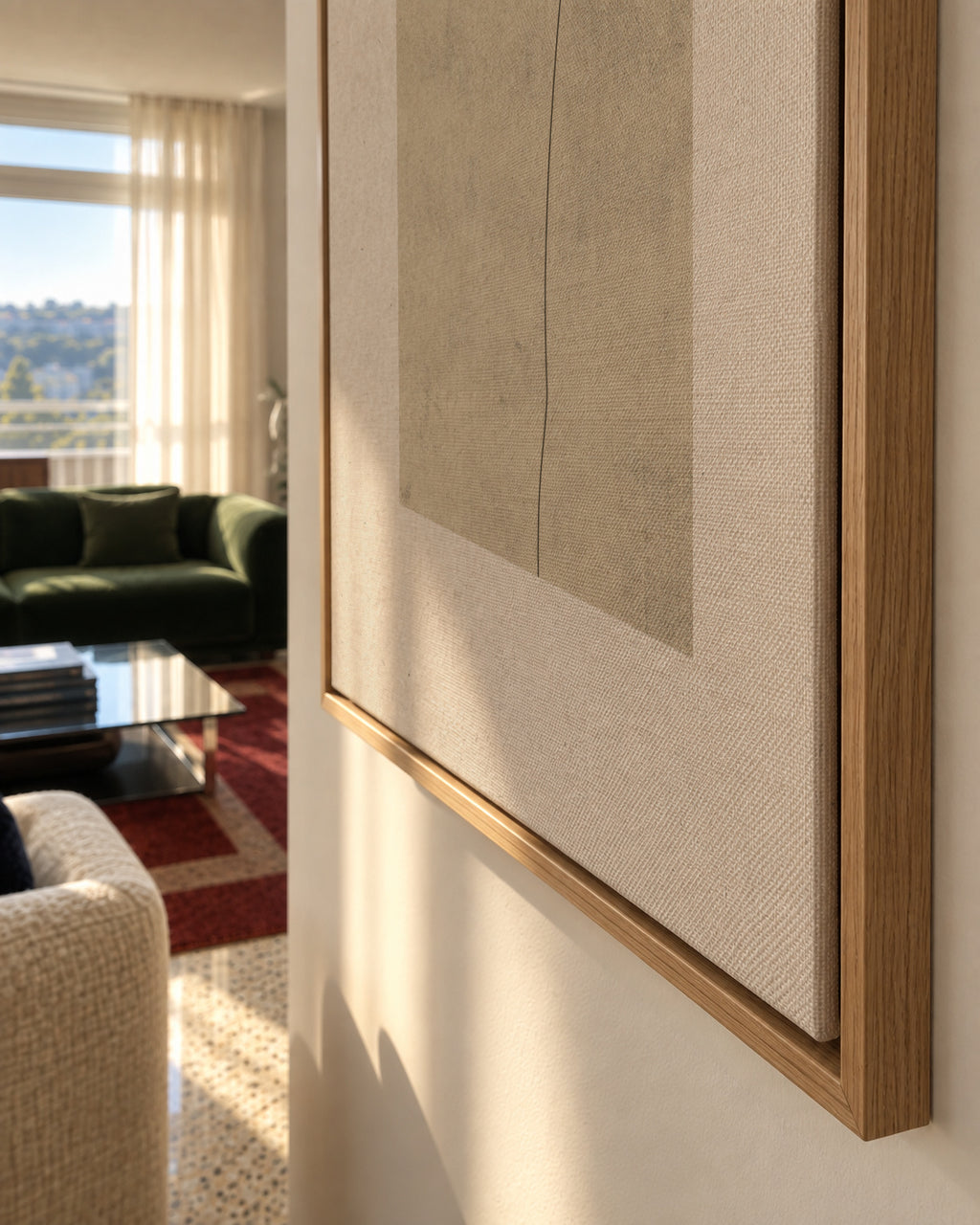 Elegant Simplicity - Framed canvas detail