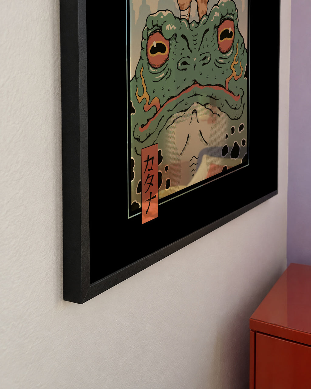 Catana and the Big Frog By Vincent Trinidad Art - Framed poster detail