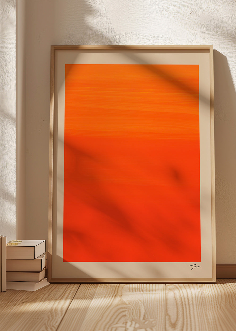 Abstract oranje horizon kunstwerk – Product2