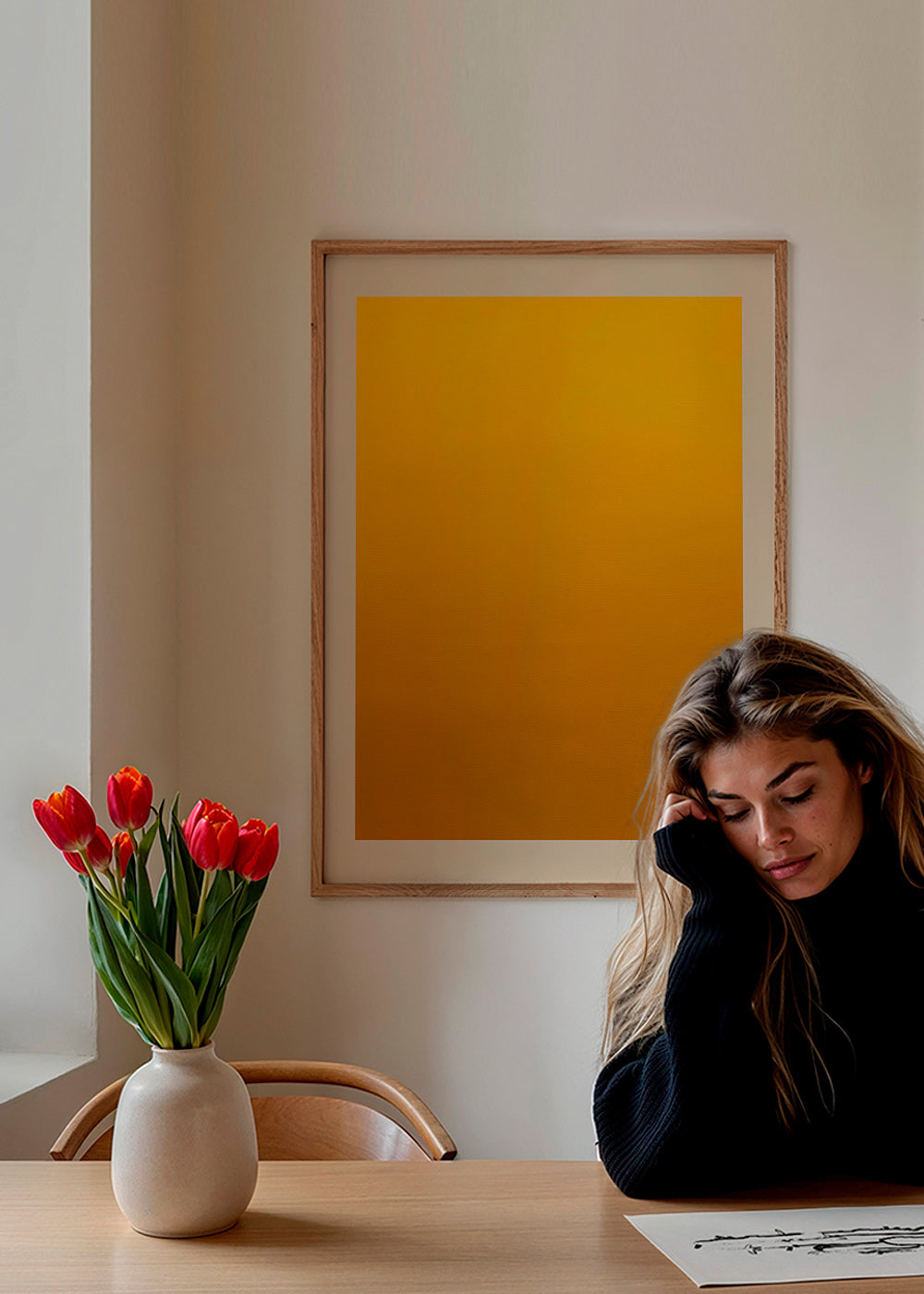 Minimalistisch goudverloop kunstwerk – Product2