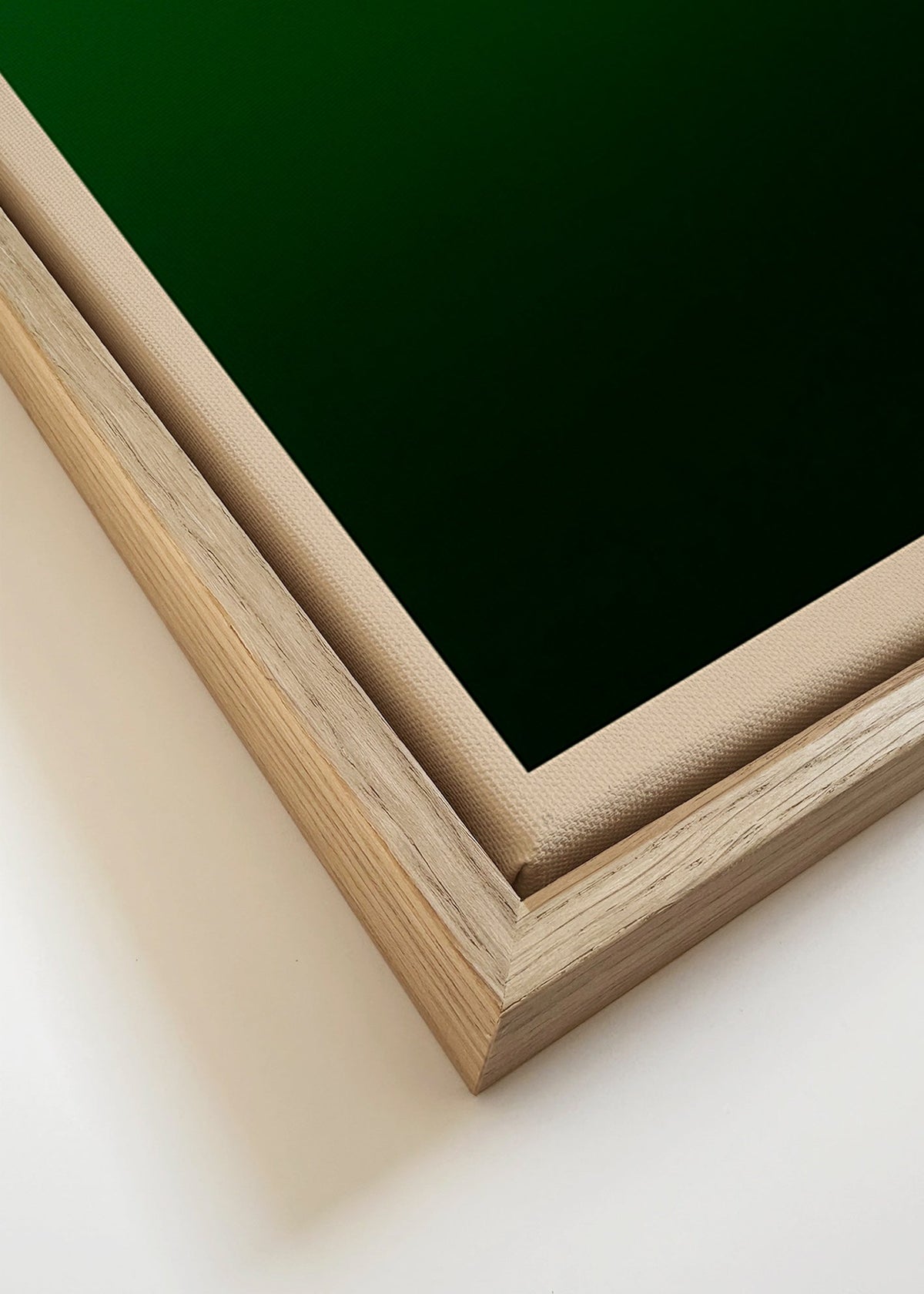 Abstract groen verloop kunstwerk – Canvas detail