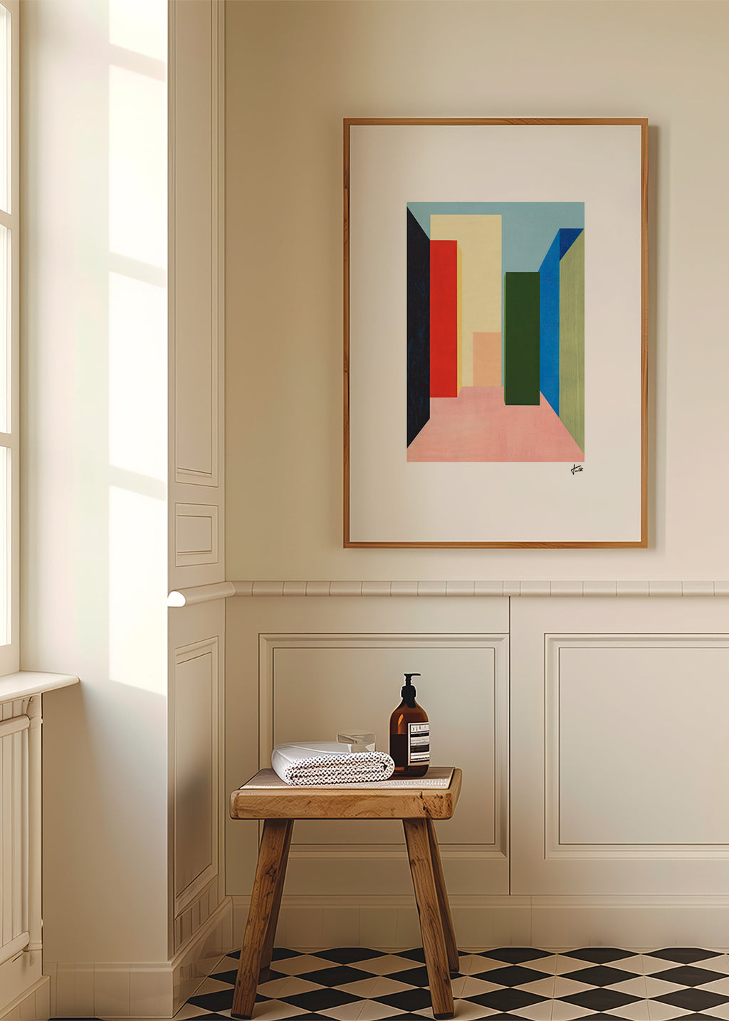 Geometrische poster kleurblok gang – Product3
