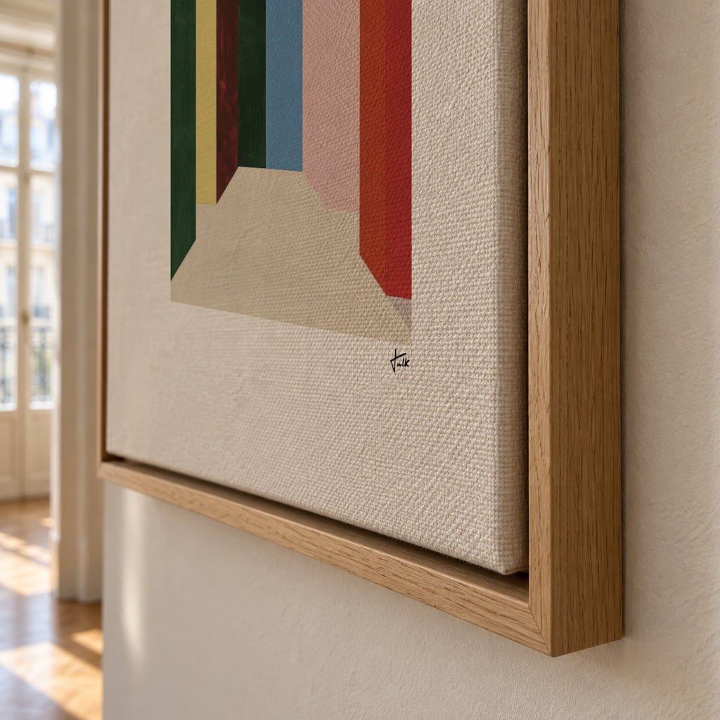 Silent Passage - Framed canvas detail