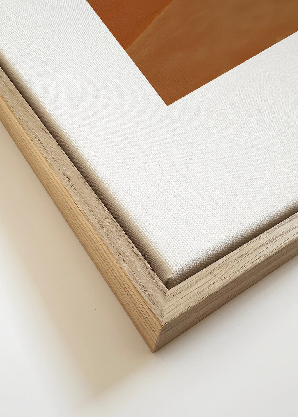 Blue Corner - Framed canvas detail