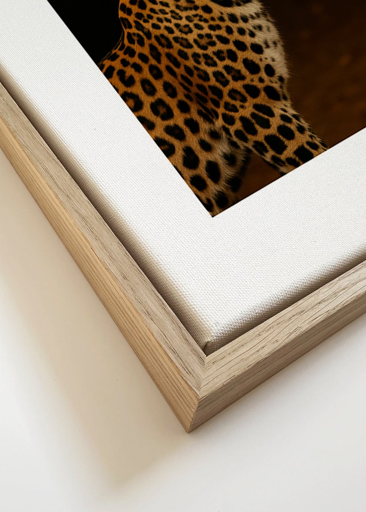 Kunstwerk luipaard profiel – Canvas detail
