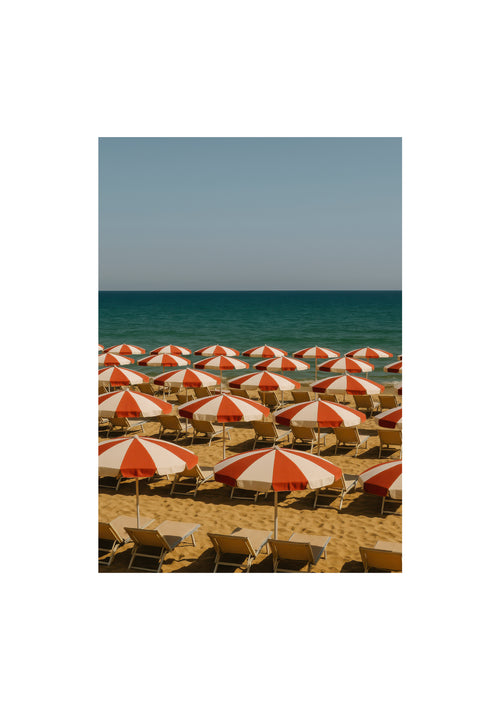 Red Umbrellas - Unframed art print