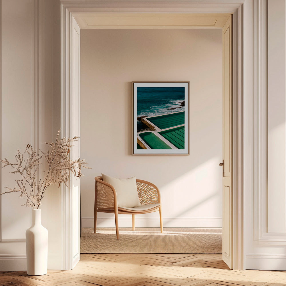 Landschap kunst met zwembaden aan zee – Canvas1