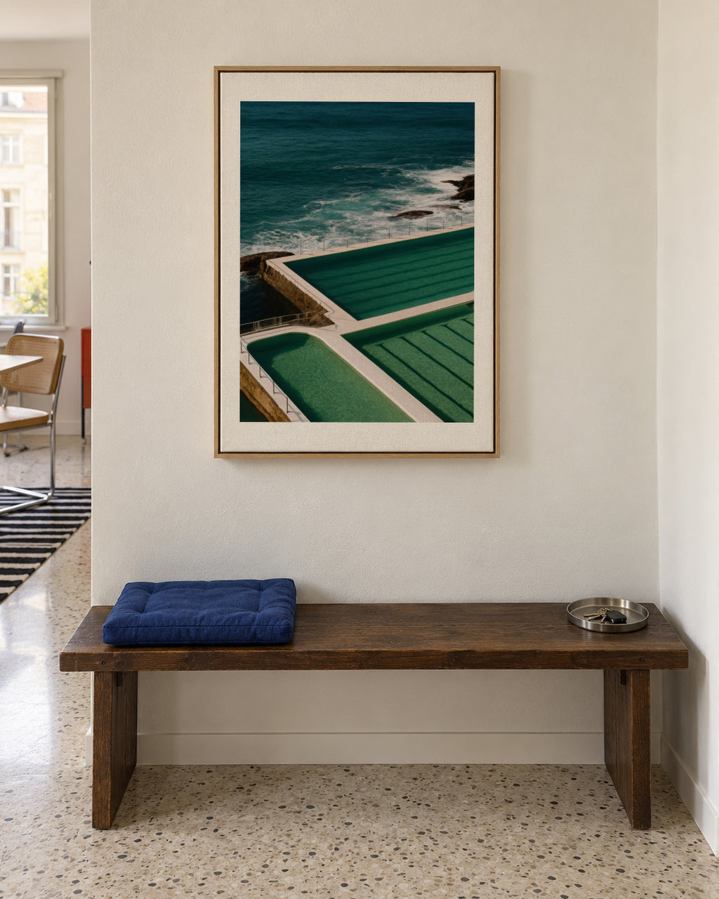 Ocean Pool - Framed canvas in an interior