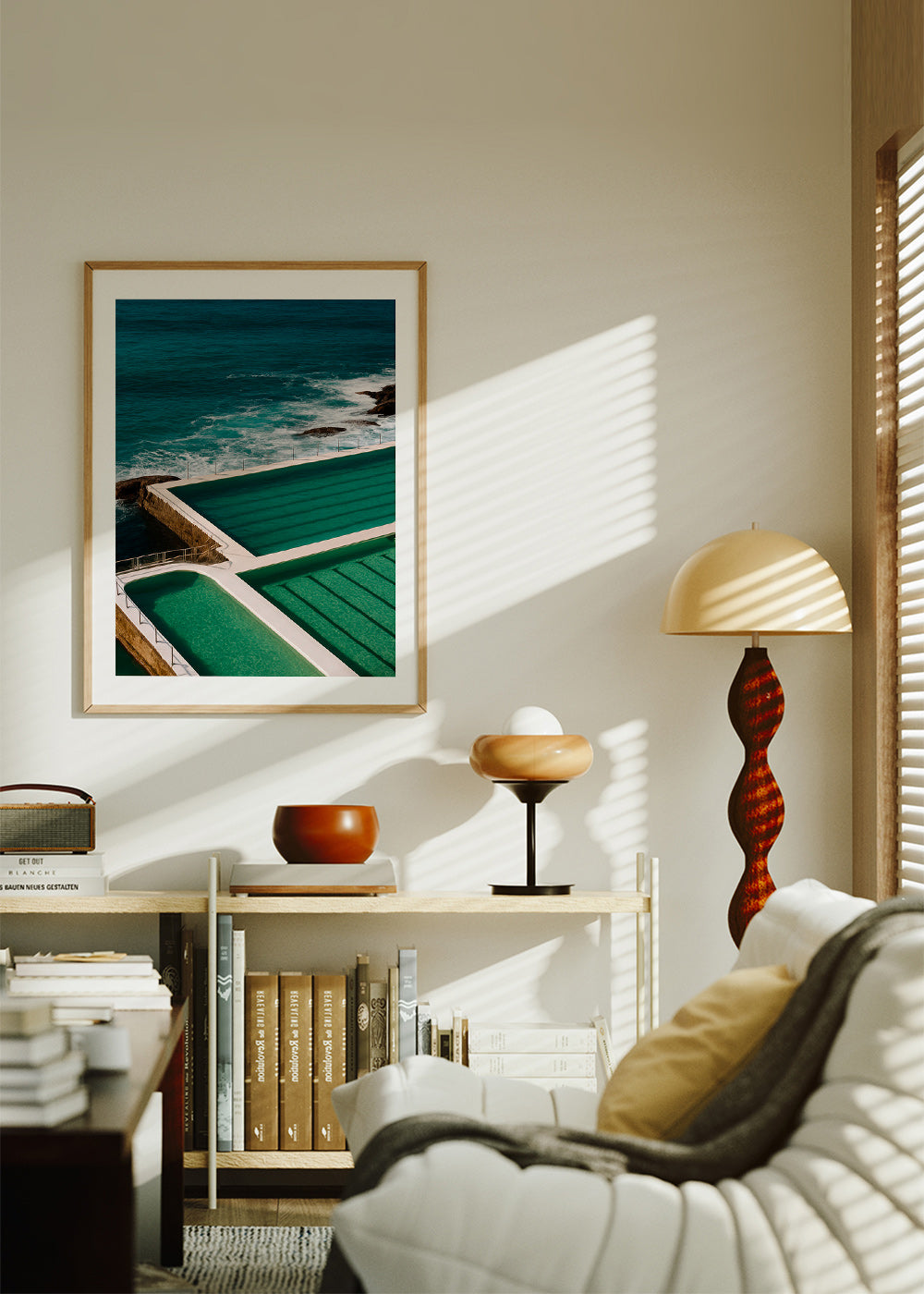 Landschap kunst met zwembaden aan zee – Product2