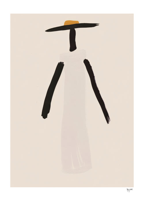 The Minimalist Hat - Unframed art print