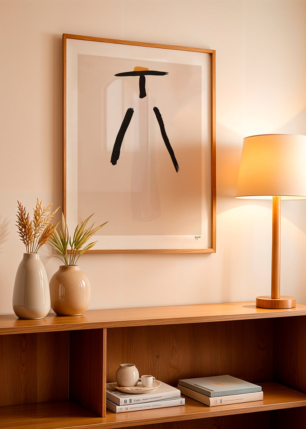 Minimalistische figuur met hoed – Product1