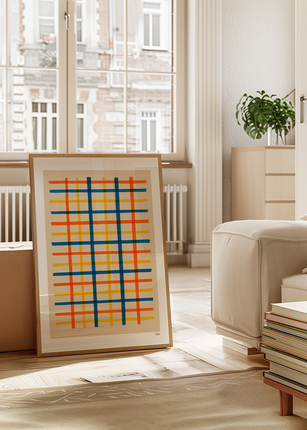 Geometrische poster kleurrijk raster – Product2