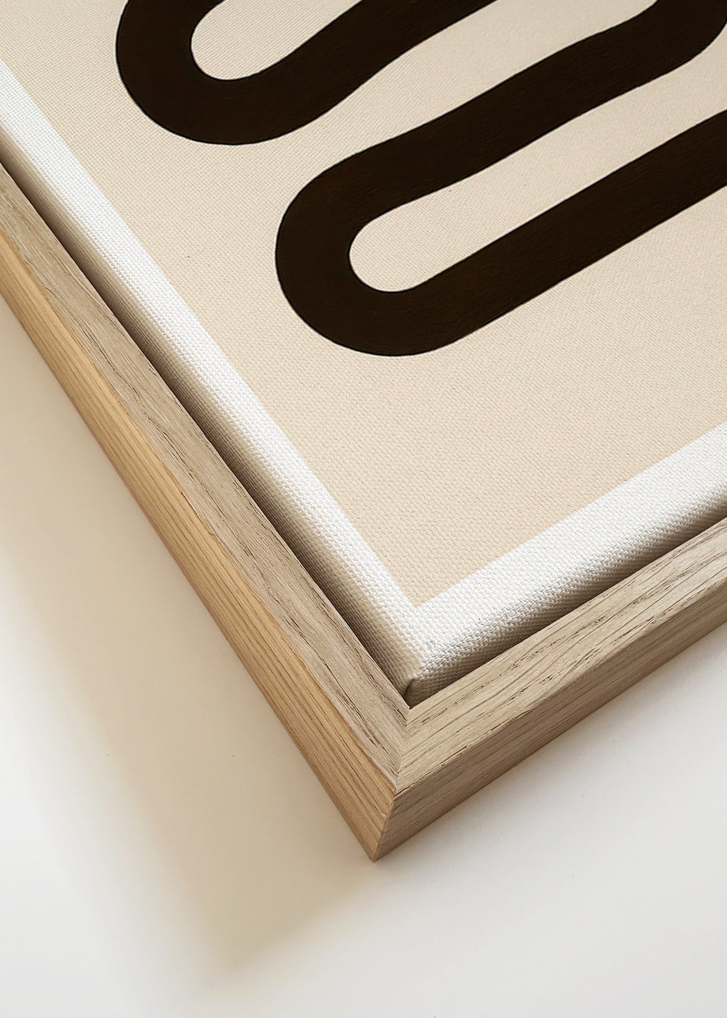 Langwerpige hondenposter – Canvas detail