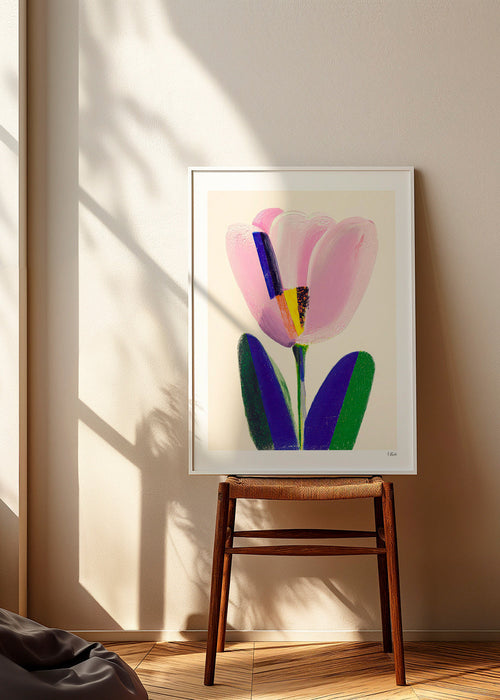Botanische print roze tulp – Product1