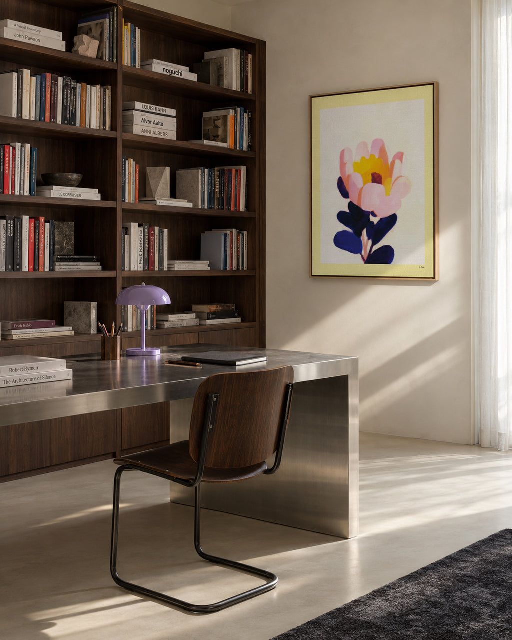 Morning Blossom - Framed canvas in an interior
