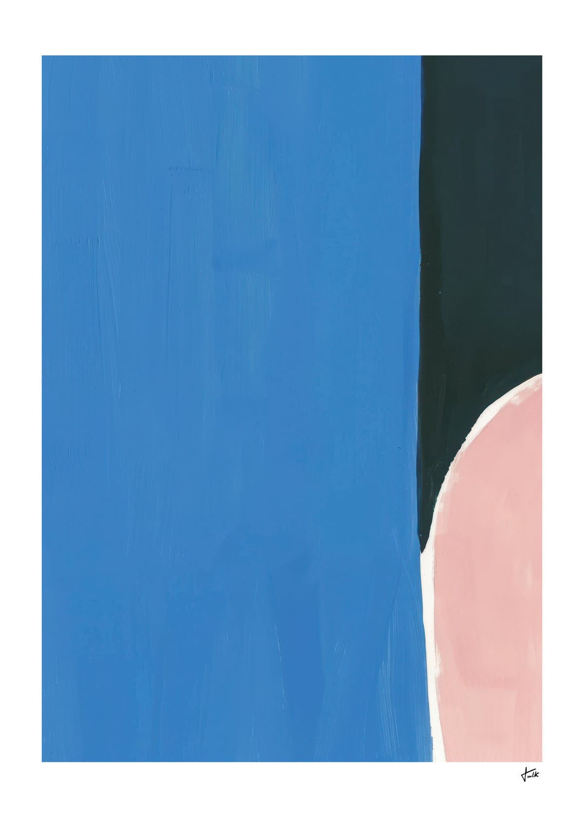 Soft Edge Blue - Unframed art print