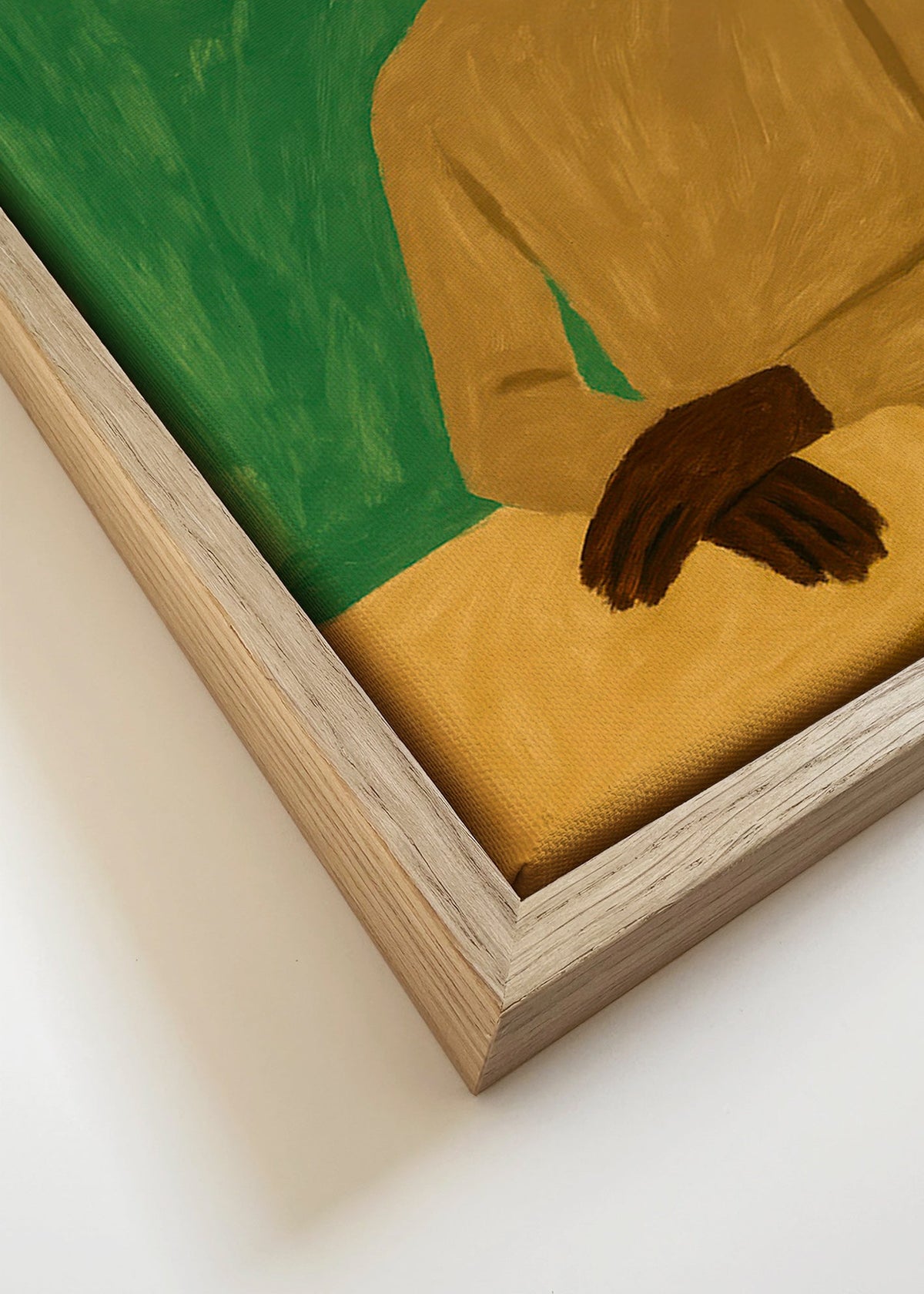 Kunstwerk paard in trui – Canvas detail