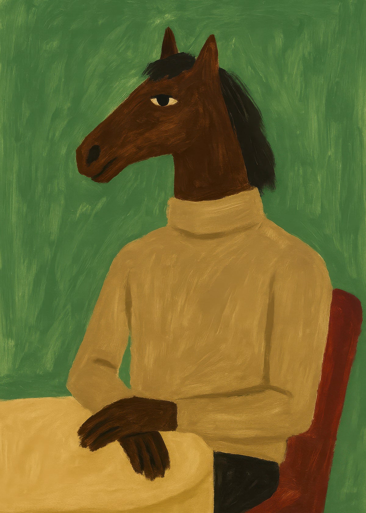 Equestrian Evening - Unframed art print