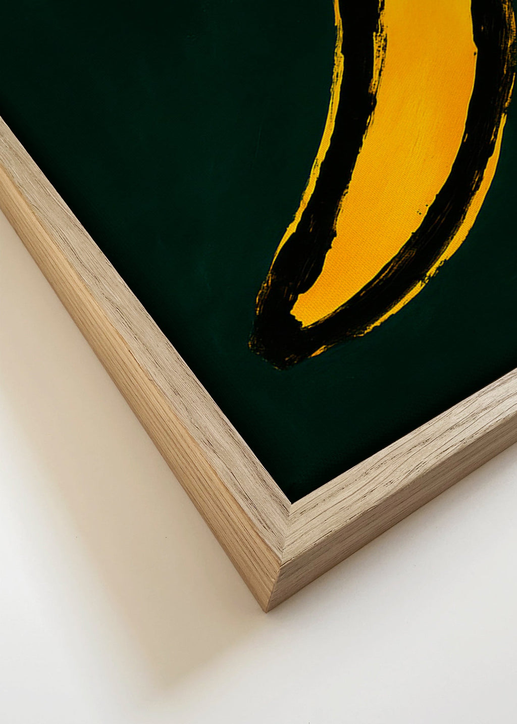 Keuken kunst met pop banaan – Canvas detail