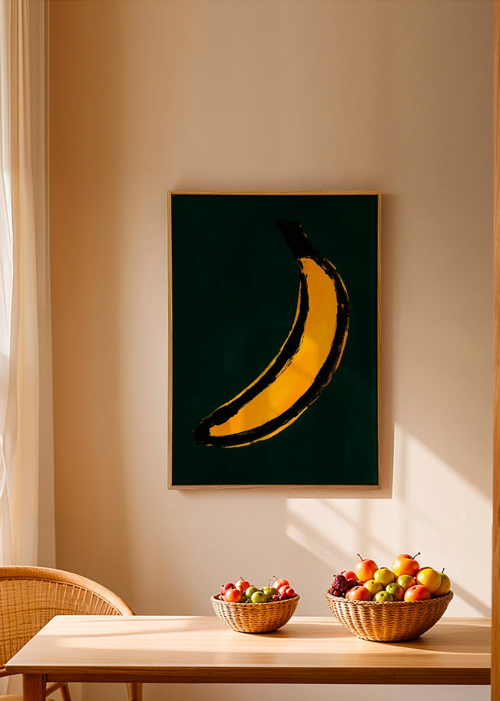 Keuken kunst met pop banaan – Canvas1