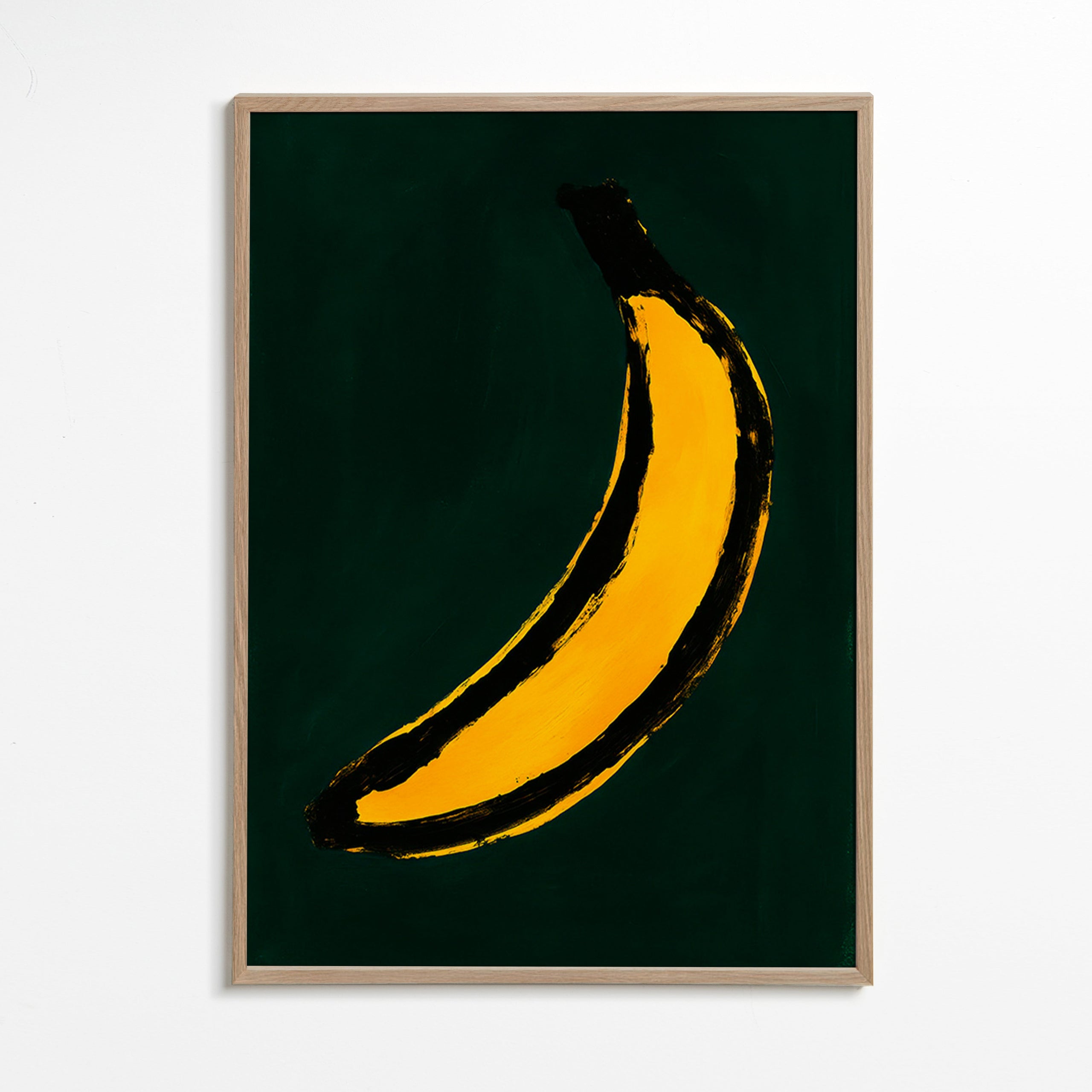 Keuken kunst met pop banaan – Oak Frame