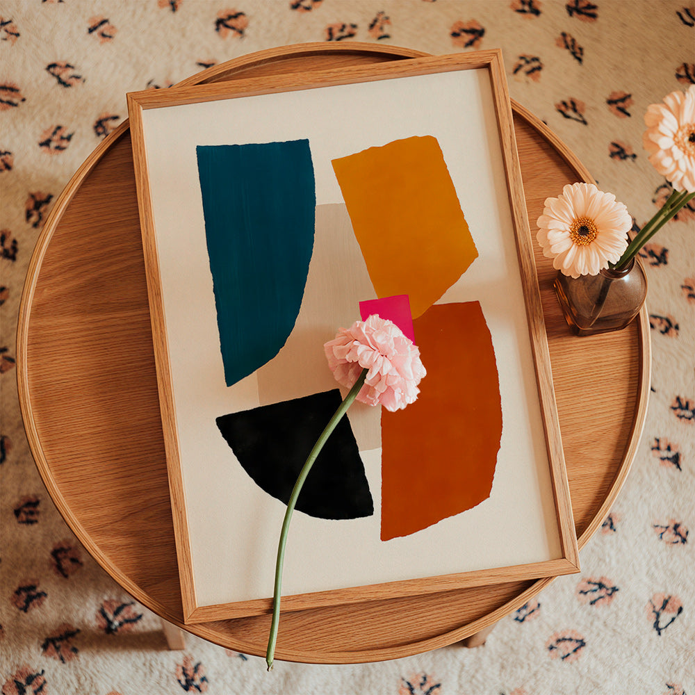 Abstracte poster met gedurfde kleurvlakken – Product1