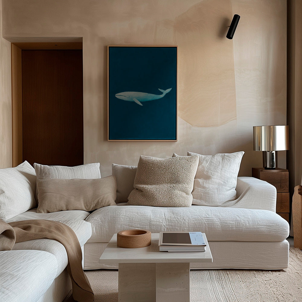 Cuadro ballena azul profundo – Canvas1